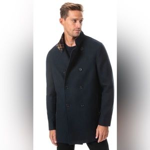 RODD & GUNN New Nixon Italy Italian road over coat Pea Coat jacket midnight